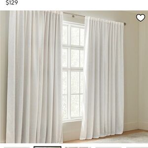 Pottery Barn Braxton curtain panels - heathered oatmeal. 50x84